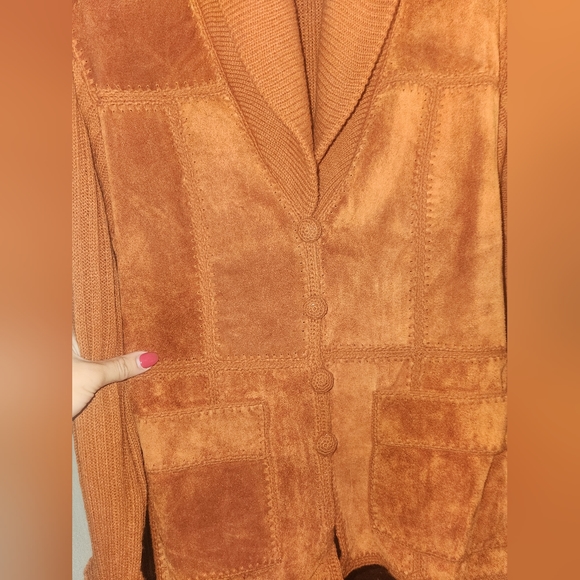 Vintage split leather jacket - Picture 2 of 7